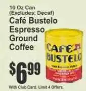 Key Food Café Bustelo Espresso Ground Coffee offer