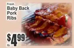 Key Food Fresh Baby Back Pork Ribs offer
