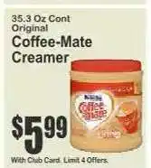 Key Food Coffee mate Creamer offer