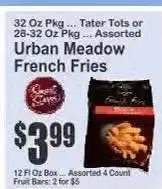 Key Food Urban Meadow French Fries offer