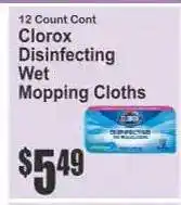 Key Food Clorox Disinfecting Wet Mopping Cloths offer