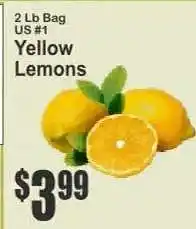 Key Food Yellow Lemons offer