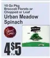 Key Food Urban Meadow Spinach offer