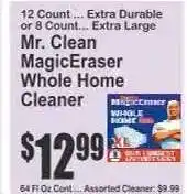 Key Food Mr. Clean MagicEraser Whole Home Cleaner offer