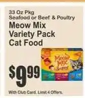 Key Food Meow Mix Variety Pack Cat Food offer