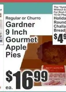 Key Food Gardner 9 Inch Gourmet Apple Pies offer