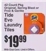 Key Food Tide Evo Laundry Tiles offer