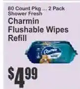 Key Food Charmin Flushable Wipes Refill offer