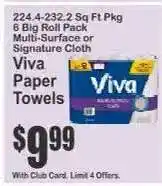 Key Food Viva Paper Towels offer