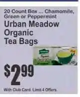 Key Food Urban Meadow Organic Tea Bags offer