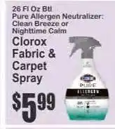 Key Food Clorox Fabric & Carpet Spray offer