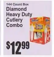 Key Food Diamond Heavy Duty Cutlery Combo offer