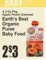 Key Food Earth's Best Organic Puree Baby Food offer