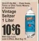 Key Food Vintage Seltzer offer