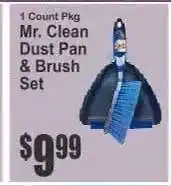 Key Food Mr. Clean Dust Pan & Brush Set offer