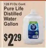 Key Food Pure Life Distilled Water Gallon offer