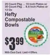 Key Food Hefty Compostable Bowls offer