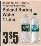 Key Food Poland Spring Water offer