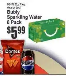 Key Food bubly Sparkling Water 8-Pack offer