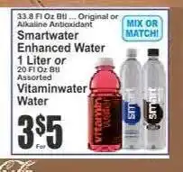 Key Food Smartwater Enhanced Water or Vitaminwater offer