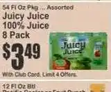 Key Food Juicy Juice 100% Juice offer