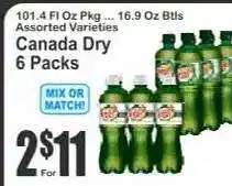 Key Food Canada Dry 6 Packs offer