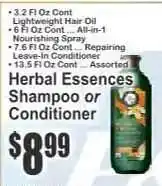 Key Food Herbal Essences Shampoo or Conditioner offer
