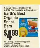 Key Food Earth's Best Organic Snack Bars offer