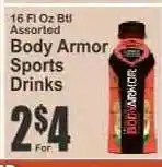 Key Food Body Armor Sports Drinks offer