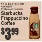 Key Food Starbucks Frappuccino Coffee offer