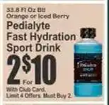 Key Food Pedialyte Fast Hydration Sport Drink offer