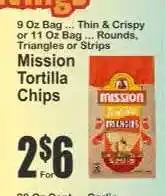 Key Food Mission Tortilla Chips offer