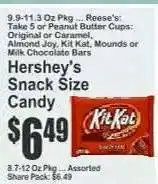 Key Food Hershey's Snack Size Candy offer