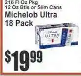 Key Food Michelob Ultra 18 Pack offer