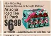Key Food Arizona Iced Tea 12-Pack offer