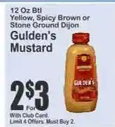 Key Food Gulden's Mustard offer