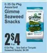 Key Food Gimme Seaweed Snacks offer