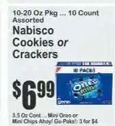 Key Food Nabisco Cookies or Crackers offer