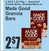 Key Food Made Good Granola Bars offer