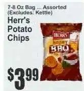 Key Food Herr's Potato Chips offer