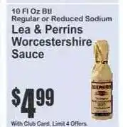 Key Food Lea & Perrins Worcestershire Sauce offer