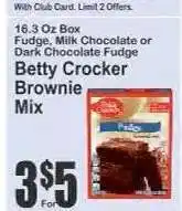 Key Food Betty Crocker Brownie Mix offer