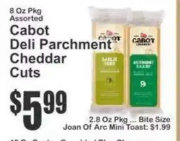 Key Food Cabot Deli Parchment Cheddar Cuts offer