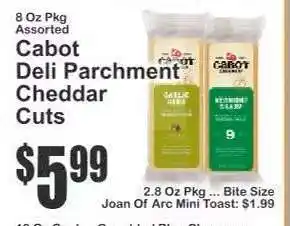 Key Food Cabot Deli Parchment Cheddar Cuts offer