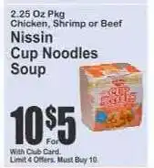 Key Food Nissin Cup Noodles Soup offer