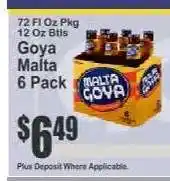 Key Food Goya Malta 6 Pack offer