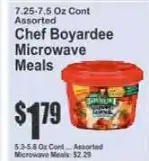 Key Food Chef Boyardee Microwave Meals offer