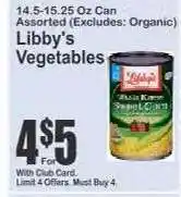 Key Food Libby's Vegetables offer