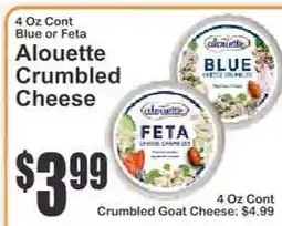 Key Food Alouette Crumbled Cheese offer