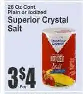 Key Food Superior Crystal Salt offer